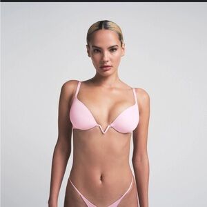 SKIMS Ultimate Deep V Push-Up Bra Cherry Blossom 36DD NWT 💕 Sold Out Favorite!